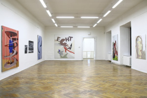 view into the exposition, curator Petr Vaňous